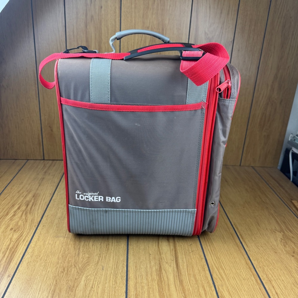 OGIO The Original Locker Bag Grey Red Gym Golf Travel Gear Organizer Bag